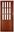 Falttür Schiebetür Mahagoni Farben, mit Schloß Schlüssel Fenster breite bis 100 cm