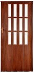 Falttür Schiebetür Mahagoni Farben, mit Schloß Schlüssel Fenster breite bis 100 cm